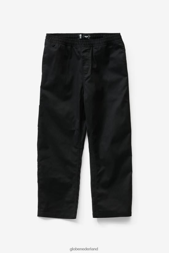 Globe Brand zwart verdwaalde elastische taillebroek FX80Z2339 kleding