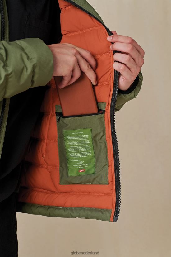 Globe Brand olijf eersteklas donsjack FX80Z2336 kleding