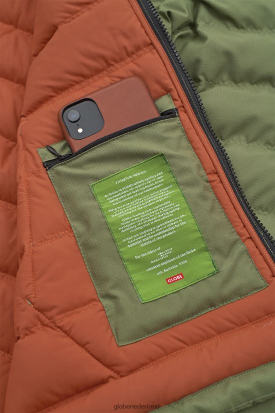 Globe Brand olijf eersteklas donsjack FX80Z2336 kleding