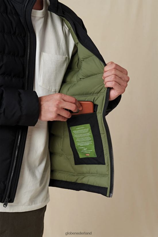 Globe Brand zwart eersteklas donsjack FX80Z2337 kleding