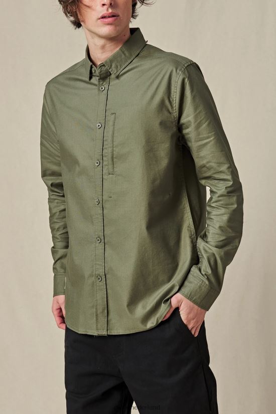 Globe Brand olijf foundation l/s-shirt FX80Z2318 kleding