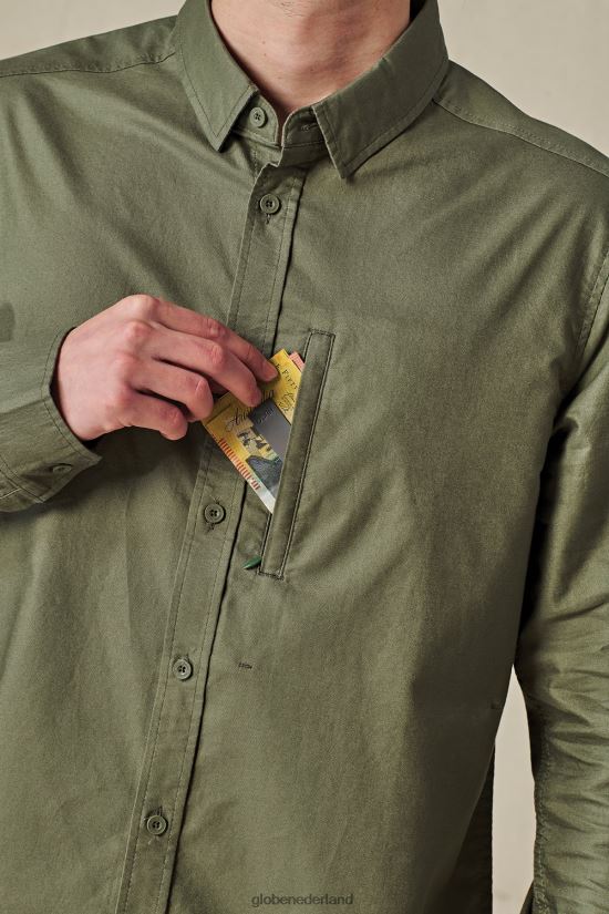 Globe Brand olijf foundation l/s-shirt FX80Z2318 kleding