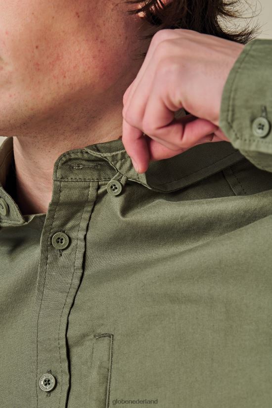 Globe Brand olijf foundation l/s-shirt FX80Z2318 kleding