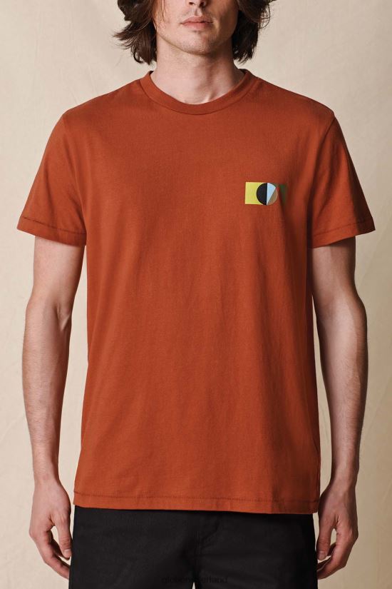 Globe Brand donkere walnoot vlag tee FX80Z2297 kleding