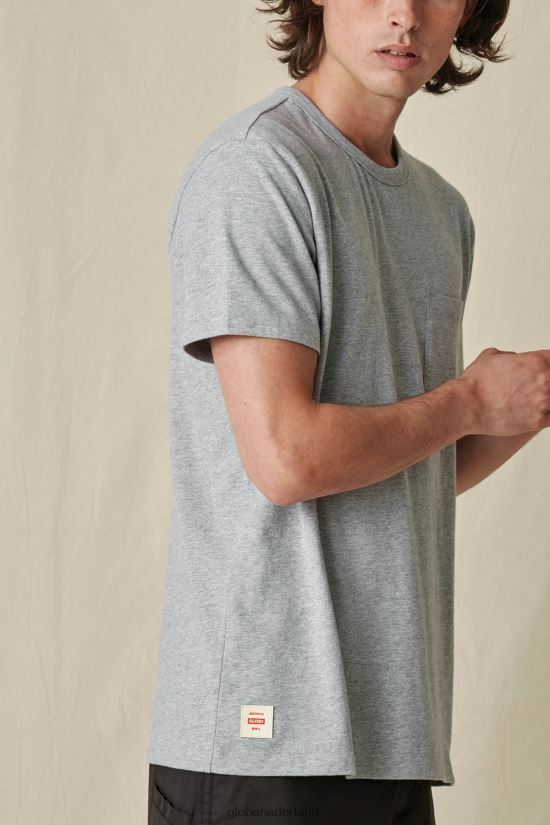 Globe Brand grijs gemêleerd elke verdomde dag tee FX80Z2289 kleding