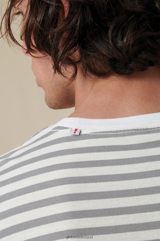 Globe Brand wit Horizon gestreept T-shirt FX80Z2292 kleding
