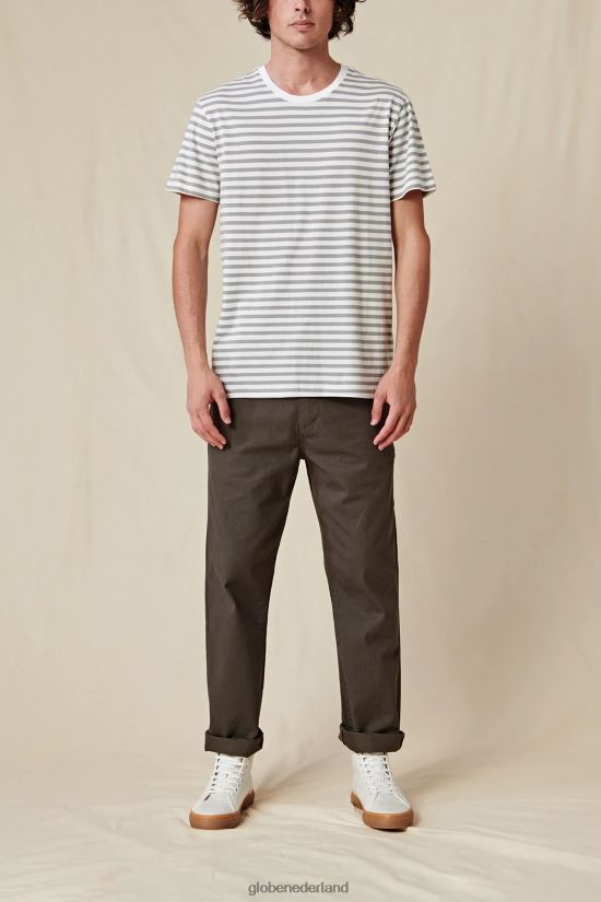 Globe Brand wit Horizon gestreept T-shirt FX80Z2292 kleding