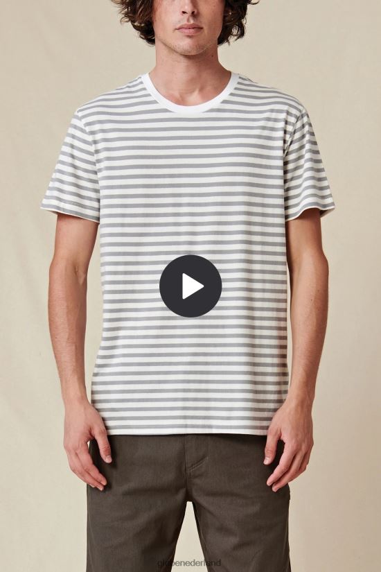 Globe Brand wit Horizon gestreept T-shirt FX80Z2292 kleding