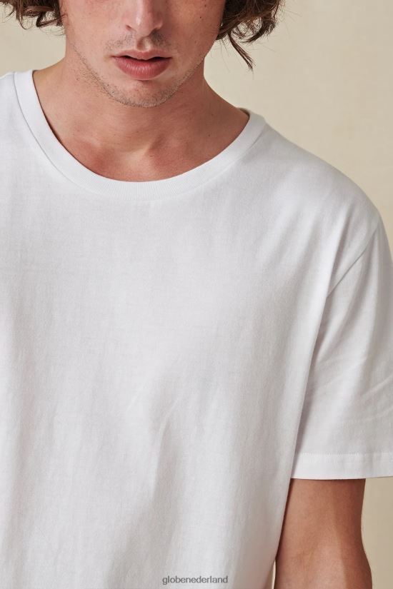 Globe Brand wit beneden onder de tee FX80Z2296 kleding