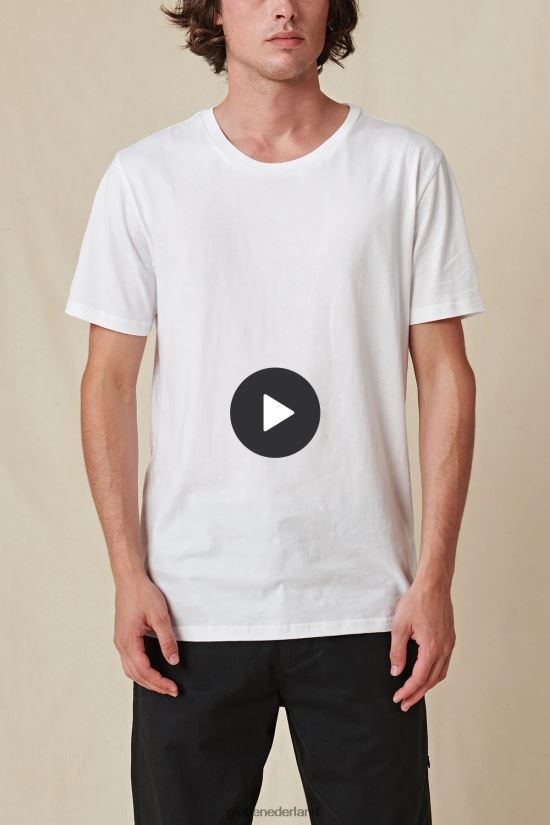 Globe Brand wit beneden onder de tee FX80Z2296 kleding