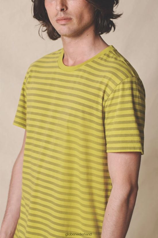 Globe Brand zure kalk Horizon gestreept T-shirt FX80Z2306 kleding