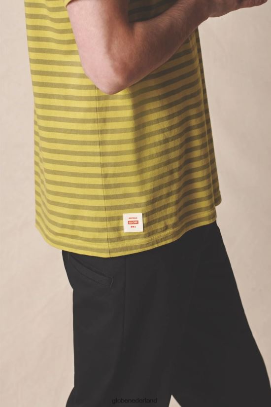 Globe Brand zure kalk Horizon gestreept T-shirt FX80Z2306 kleding