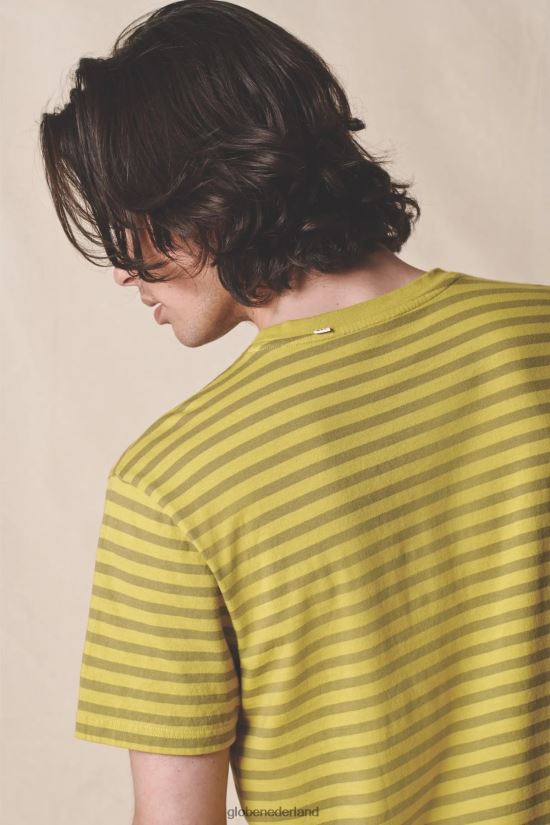 Globe Brand zure kalk Horizon gestreept T-shirt FX80Z2306 kleding