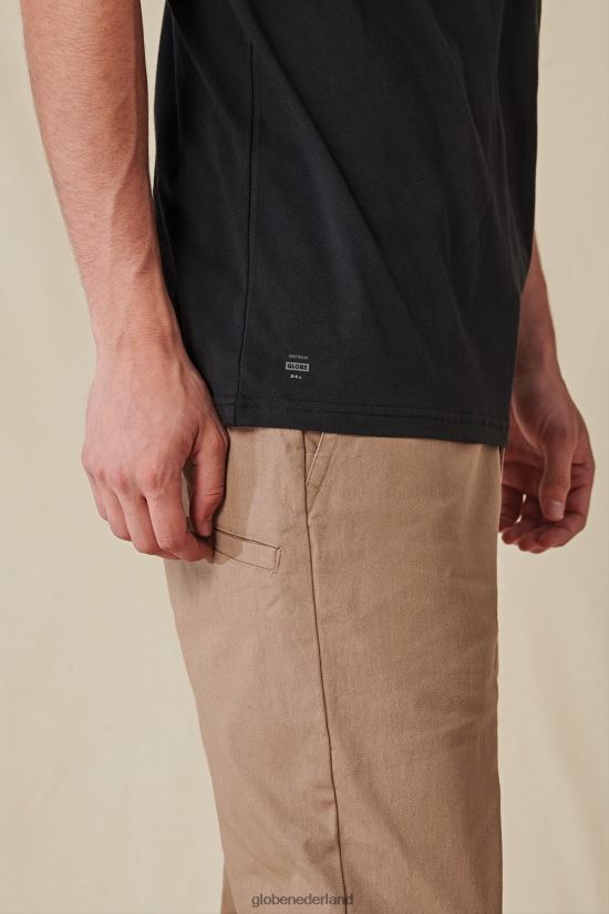 Globe Brand zwart beneden onder de tee FX80Z2295 kleding