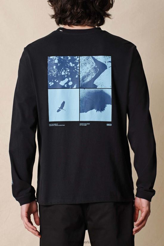 Globe Brand zwart elementen ls tee FX80Z2303 kleding