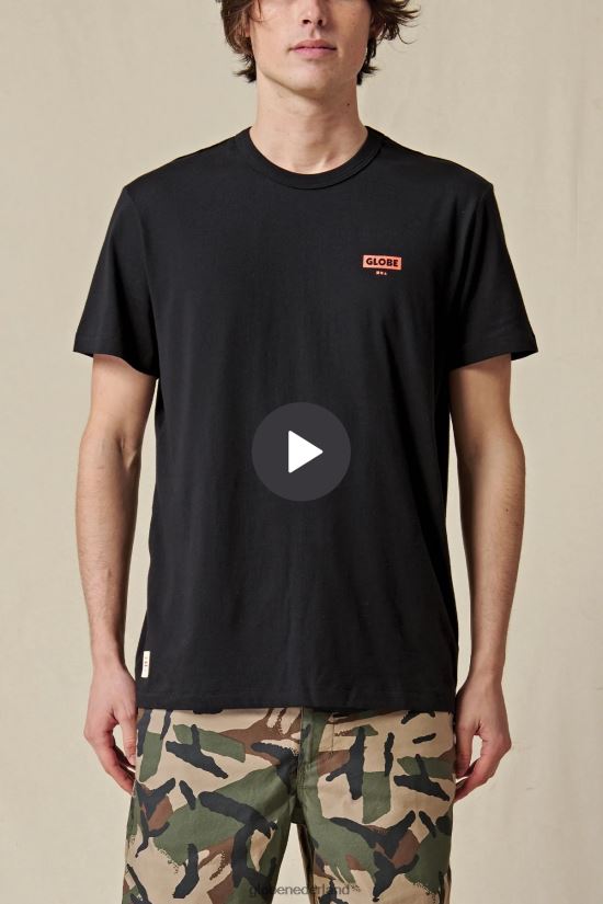 Globe Brand zwart levend T-stuk met lage snelheid FX80Z2291 kleding