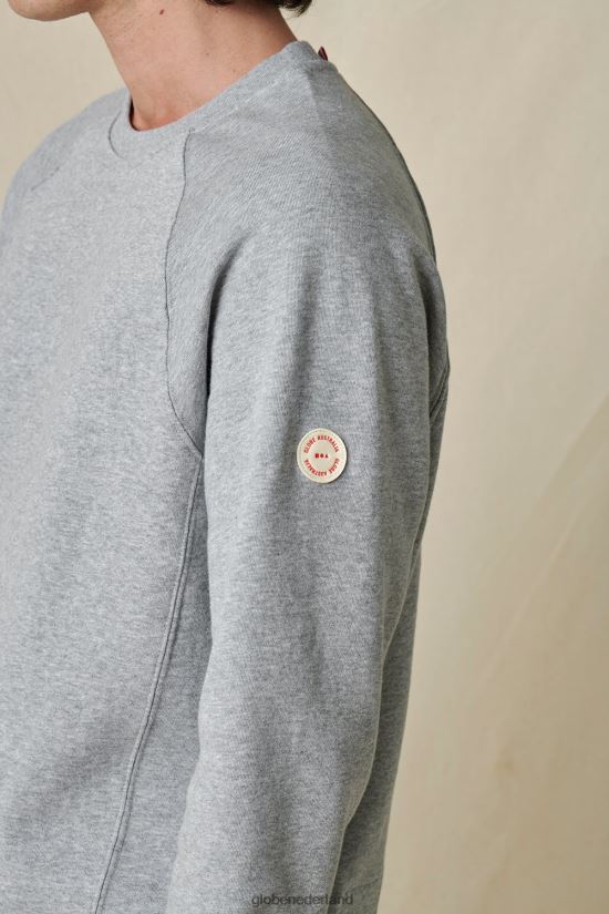 Globe Brand grijs gemêleerd reizigers bemanning FX80Z2326 kleding