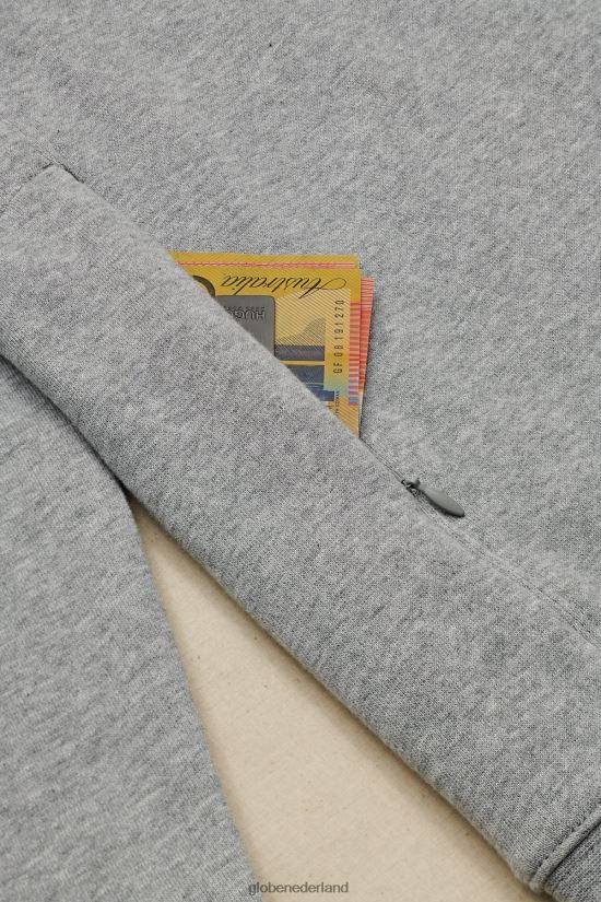 Globe Brand grijs gemêleerd reizigers bemanning FX80Z2326 kleding