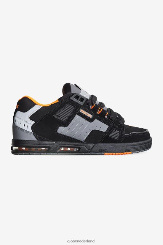 Globe Brand zwart/grijs/oranje sabel FX80Z250 schoenen