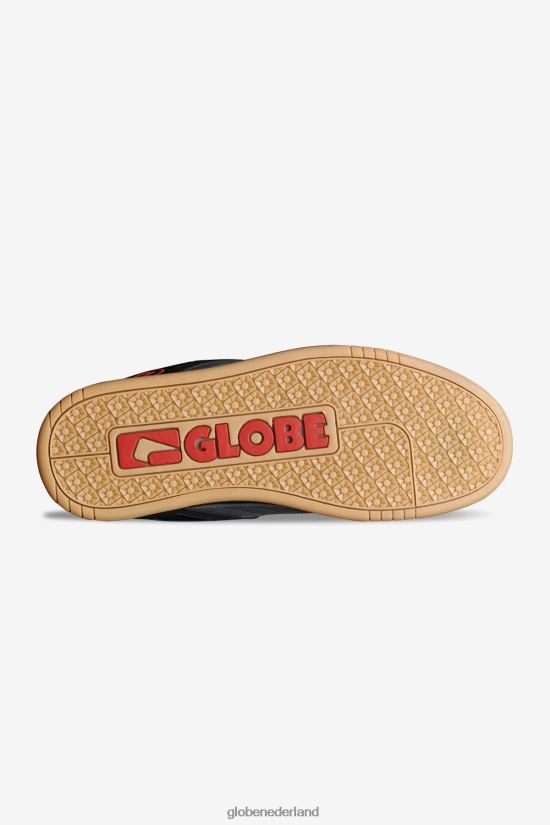 Globe Brand zwart/grijs/rood kantelen FX80Z242 schoenen