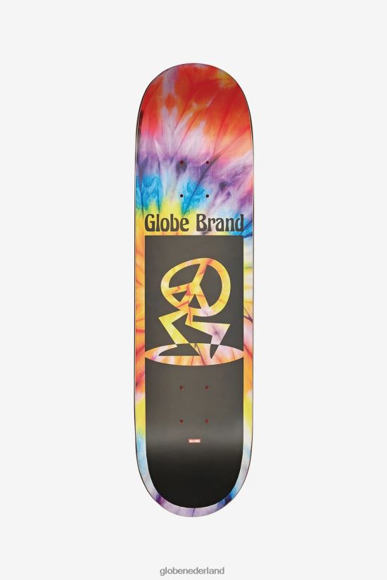 Globe Brand spiraalverf/zwart Peace Man Mid-deck van 7,6 inch FX80Z2209 skateboards