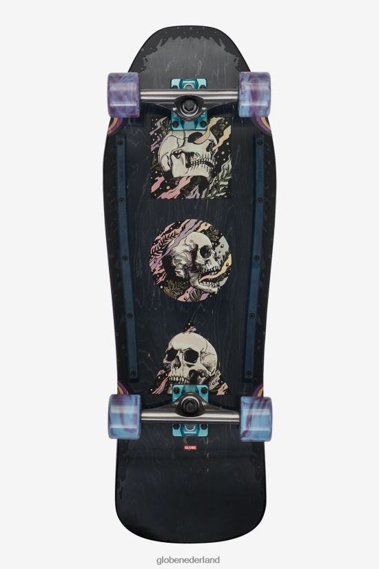 Globe Brand zwarte esdoorn/schedelstapel fantoom 31" kruiser FX80Z297 skateboards