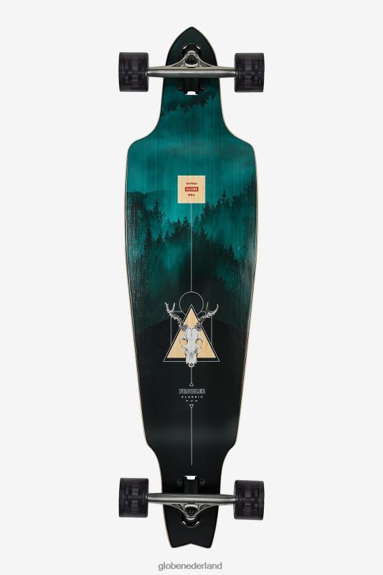 Globe Brand bamboe/blauwe bergen prowler klassiek 38" longboard FX80Z2148 skateboards