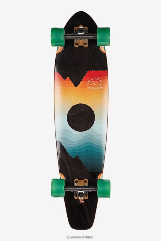 Globe Brand zwart esdoorn/chromeset Arcadia 36" longboard FX80Z2155 skateboards