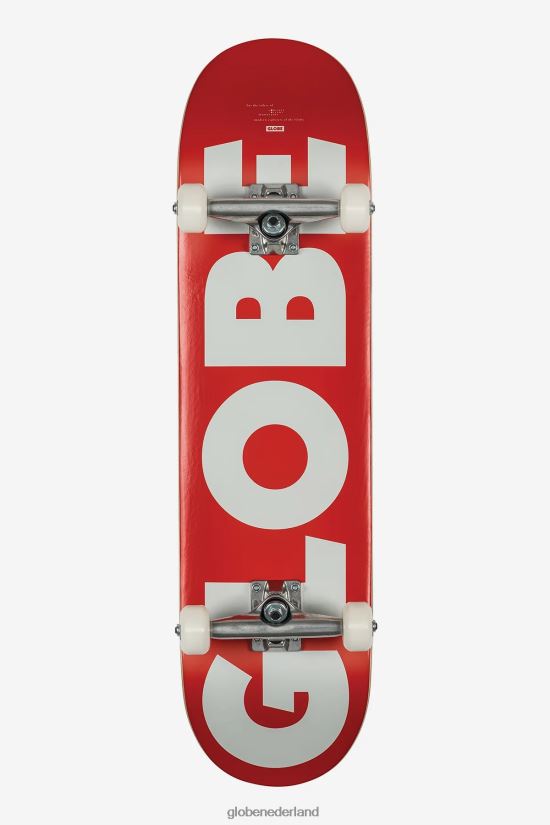 Globe Brand rood Wit g0 fubar 8,25" compleet FX80Z2173 skateboards