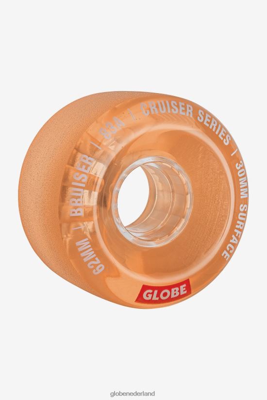 Globe Brand helder koraal bruiser cruiserwiel 62 mm FX80Z2262 skateboards