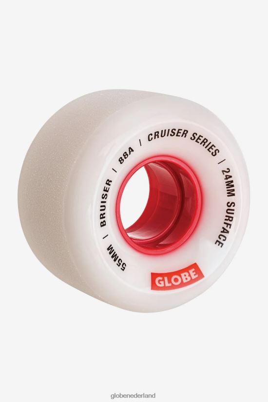 Globe Brand wit/rood/55 bruiser kruiserwiel 55 mm FX80Z2250 skateboards