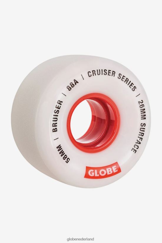 Globe Brand wit/rood/58 bruiser kruiserwiel 58 mm FX80Z2251 skateboards