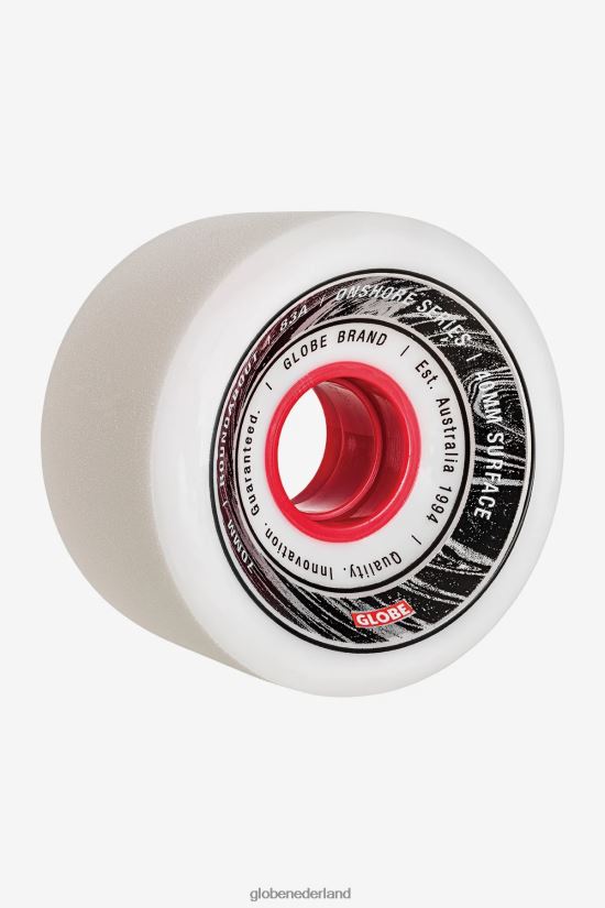 Globe Brand wit rood rotonde onshore wiel 70mm FX80Z2258 skateboards